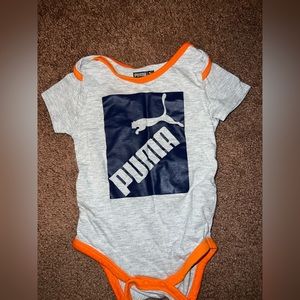 12 month Puma onesie